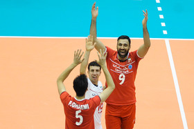 دیدار والیبال تیم‌های ملی ایران و لهستان